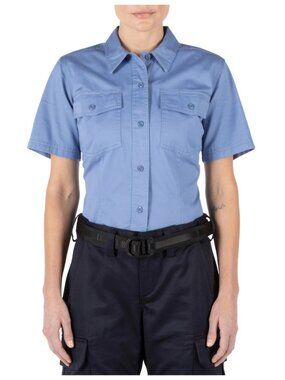 5.11 Tactical Short-Sleeve Button-Down Shirt in Light Blue